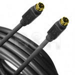 Hosa Technology S-Video 4-pin Male to 4-pin Male Gold Cable - 10 ft