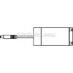 PAG 9690 - Adaptador de Carga, Conector Macho PP-90 para Conector Tipo NP-22 da Sony