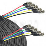 Canare 5-BNC Male to 5-BNC Male Cable - 10'