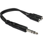 Hosa Technology Cabo Y de Fone (1/4") Macho Est�reo para 2 Plugues Minif�mea Est�reo - 6 polegadas (15,24cm)