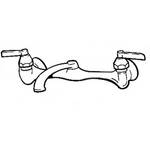 Arkay K200W Hot & Cold Swing Wall Mount Faucet