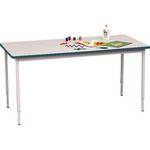 Bretford 60 x 36" Quattro Work & Utility Table - Grey w/ Polo