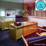Kodak 4x4" (100mm) Cyan - CC50C - Color Compensating Wratten Gel Filter