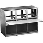 Winsted 3-Bay Base and 14" (35.56 cm) (8U) Slope Console, Model J8206