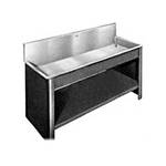 Arkay Black Vinyl-Clad Steel Sink Stand  - for 18x60x6" Steel Sinks
