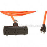 General Brand Extension Cord with 3 Outlets - 50'