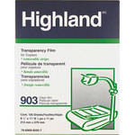 3M 903 Plain Paper Transparency Film - 8.5 x 11" (100 Sheets) (Trilingual Packaging)