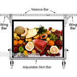 Da-Lite Adjustable Skirt Bar for 6 x 9' Fast-fold Portable Projection Screen