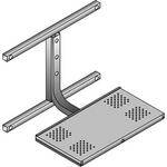 Advance WMLS-25 Locking Wall Mount Shelf - For 25 - 27"  (63.5 - 68.6cm) Diagonal TVs (Black)