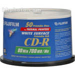 Fujifilm CD-R White Thermal Hub Disc (50)