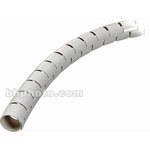 The Cable Organizer 1" Cable Cover and Protector, White - 8'