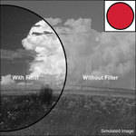 Olympus 72mm Red #R1 Glass Filter for Black & White Film