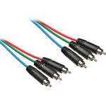 Communications Specialties 3 RCA Male to 3 RCA Male Component Video Cable - 12'