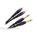 Monster Cable Prolink DJ 1/4" Male Pair to RCA Male Pair Cable - 6.5'