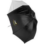 Impact Convertible Umbrella - White Satin with Removable Black Backing - 32' 