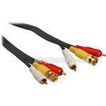 Comprehensive 1 BNC Male and 2 RCA Male to 1 BNC Male and 2 RCA Male Cable