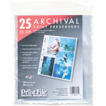 Print File Archival Storage Page for Prints, 3.5x5", Holds 10 Prints - 25 Pack