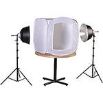Smith-Victor FLB-2 700 Watt 2-Fluorescent Light 28" Tent Kit (120VAC)