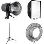 Impact Two Monolight Softbox Kit (120VAC)