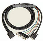 Aurora Multimedia DVI-I to DVI-D & 5x BNC Breakout Cable (6')