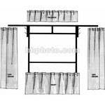 The Screen Works Trim Kit for the E-Z Fold 10'6"x14' Projection Screen (Burgundy)