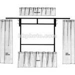 The Screen Works Trim Kit for the E-Z Fold 6x6' Projection Screen (Burgundy)