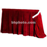 The Screen Works 48" Skirt for E-Z Fold Truss Projection Screen-10x28'- Burgundy