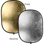 Bowens Oval Reflector Disc - 36x48" - Silver/Gold