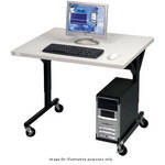 Balt Brawny Table-25.5-33.5 x 36 x 30"  (Grey with Black Frame)