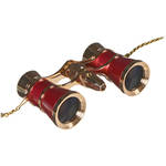 LaScala Optics 3x25 Carmen Opera Glass (Burgundy & Gold)