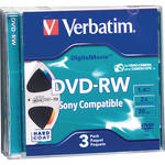 Verbatim Mini DVD-RW 1.4GB, 2x, DigitalMovie in Jewel Case (Pack of 3)