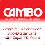 Cambo Lente 72mm f/5.6 Schneider Apo-Digitar com Montagem Copal n�0