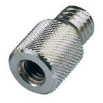 K&M 219 3/8" Female to 1/2" Male Thread Adapter (Nickel)