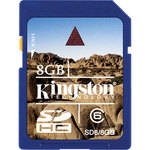 Kingston Cart�o SDHC de 8Gb Classe 6  