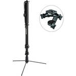 Manfrotto 682B Professional Monopod (Black) with 056 3D Head - Supports 6.6 lb (3kg)