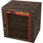 Gator Cases 12U Deep Fixed Wall Mounted Rack (Glass Door)