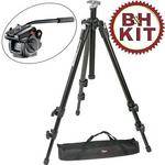 Manfrotto BO055XDB501K Pro Tripod Kit with 501HDV Head & Bag (Black)