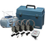 Hamilton HMC/CD385/4SV 4-User CD/Cassette Headphone Lab Pack
