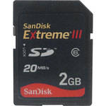 SanDisk Cart�o SD (Secure Digital) Extreme III de 2GB