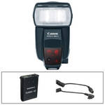 Canon 580EX II - Flash Speedlite TTL com Bateria Quantum Turbo SC, Carregador e M�dulo CZ