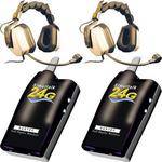 Eartec 2 Simultalk 24G Beltpacks with Max Double Headsets