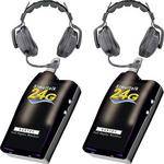 Eartec 2 Beltpacks Simultalk 24G c/ Headsets Ultra Double 