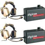Eartec 2 Digicom Communication Radios w/ Max Double Headsets