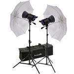 Interfit 750-X Two Floodlight Umbrella Kit 