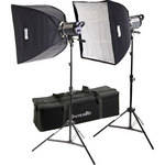 Interfit Stellar X Flash 150 Two Monolight Softbox Kit  (120VAC)