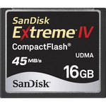 SanDisk 16GB Extreme IV UDMA CompactFlash Card