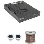 Atlas Sound 70V Ceiling Mounted Sound System for A/V and Conference Rooms (2 Speakers)