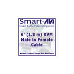 Smart-AVI 6' (1.8 m) KVM Male to Female Cable