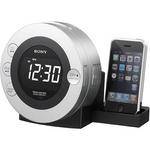 Sony ICF-CD3iPSIL - R�dio Rel�gio com CD para iPod e iPhone