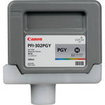 Canon LUCIA PFI-302PGY: 330ml Pigmented Photo Gray Ink Tanks 